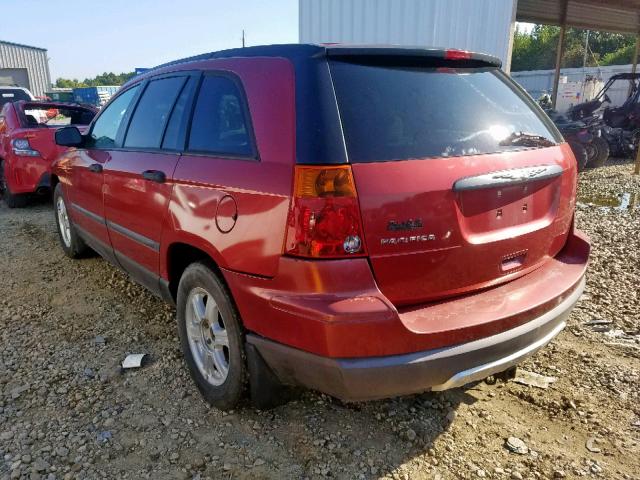 2C4GF48495R584262 - 2005 CHRYSLER PACIFICA RED photo 3