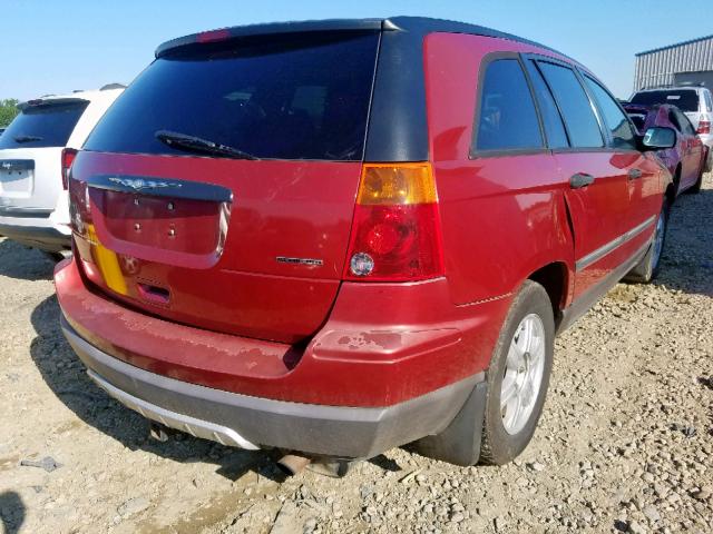 2C4GF48495R584262 - 2005 CHRYSLER PACIFICA RED photo 4