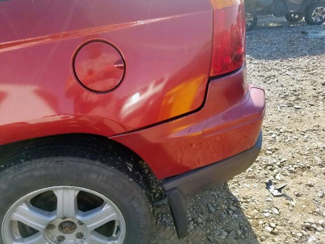 2C4GF48495R584262 - 2005 CHRYSLER PACIFICA RED photo 9