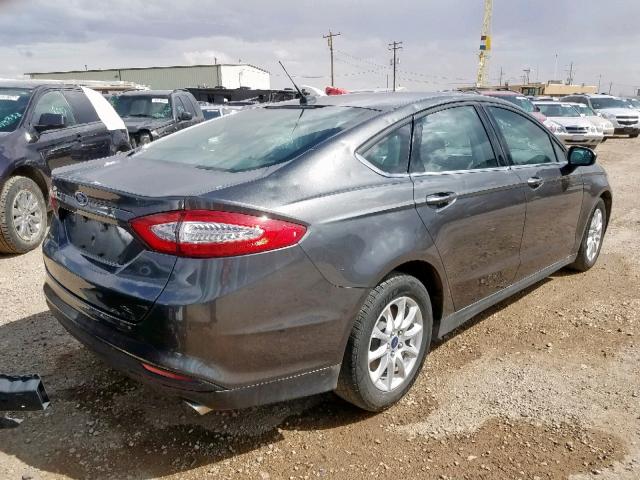 3FA6P0G79GR193595 - 2016 FORD FUSION S CHARCOAL photo 4