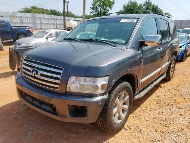 5N3AA08C54N803740 - 2004 INFINITI QX56 GRAY photo 2