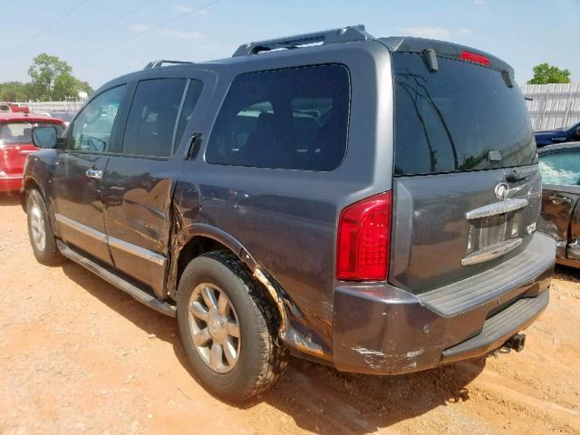 5N3AA08C54N803740 - 2004 INFINITI QX56 GRAY photo 3