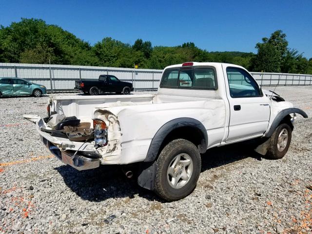 5TENM92N52Z888433 - 2002 TOYOTA TACOMA PRE WHITE photo 4