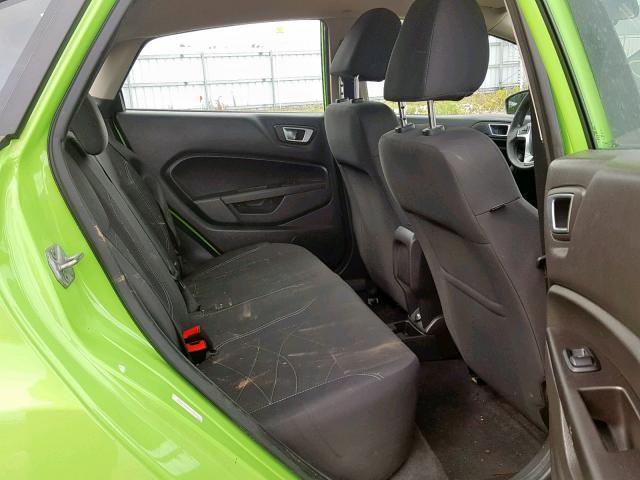 3FADP4BJ1EM105621 - 2014 FORD FIESTA SE GREEN photo 6