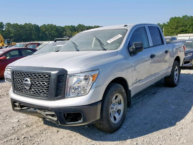 1N6AA1EK3KN503400 - 2019 NISSAN TITAN S SILVER photo 2