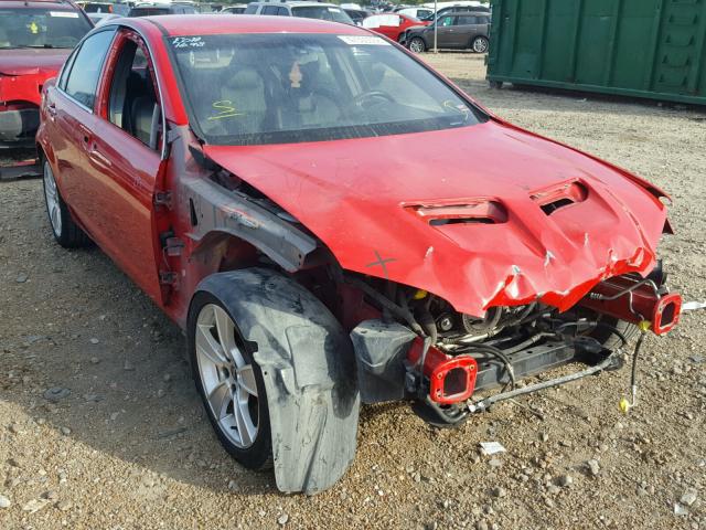 6G2EC57Y38L132256 - 2008 PONTIAC G8 GT RED photo 1