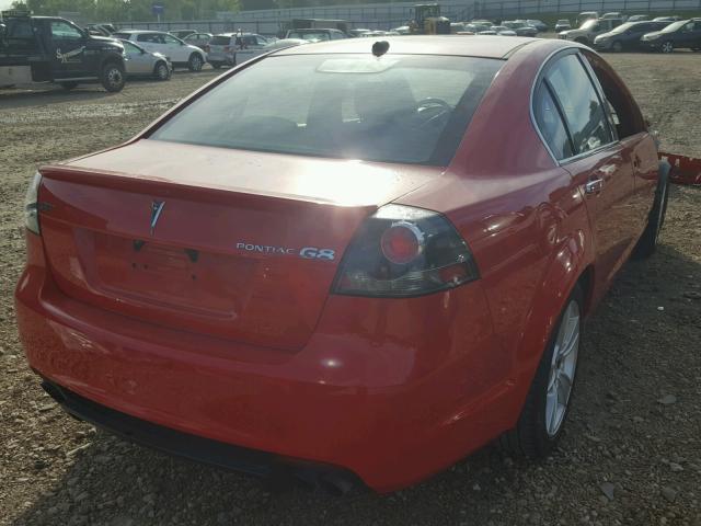 6G2EC57Y38L132256 - 2008 PONTIAC G8 GT RED photo 4