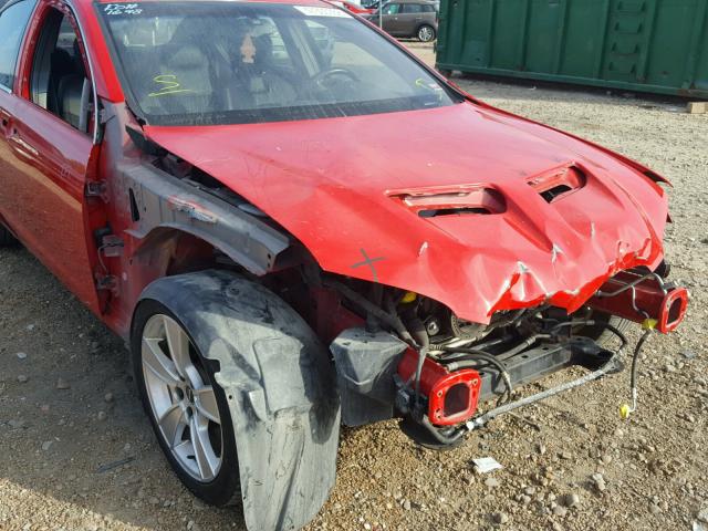 6G2EC57Y38L132256 - 2008 PONTIAC G8 GT RED photo 9