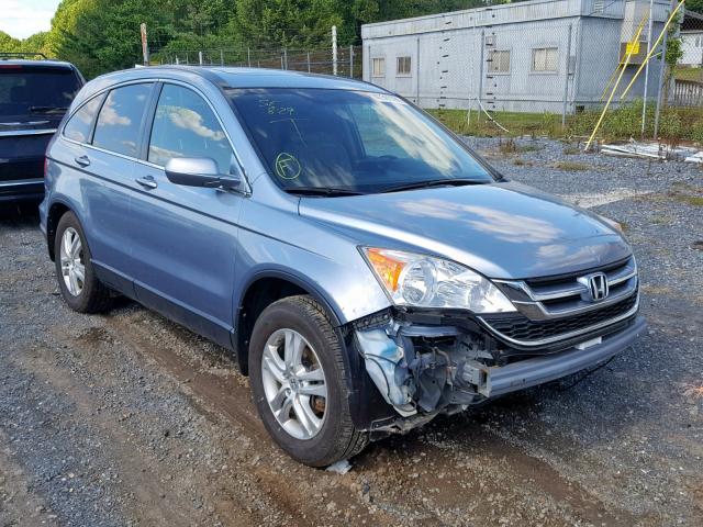 JHLRE4H72BC002919 - 2011 HONDA CR-V EXL BLUE photo 1