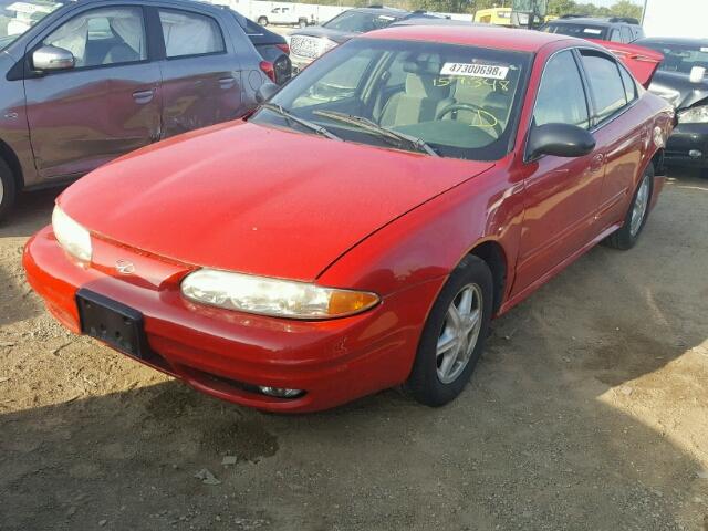 1G3NL52F33C156452 - 2003 OLDSMOBILE ALERO GL RED photo 2