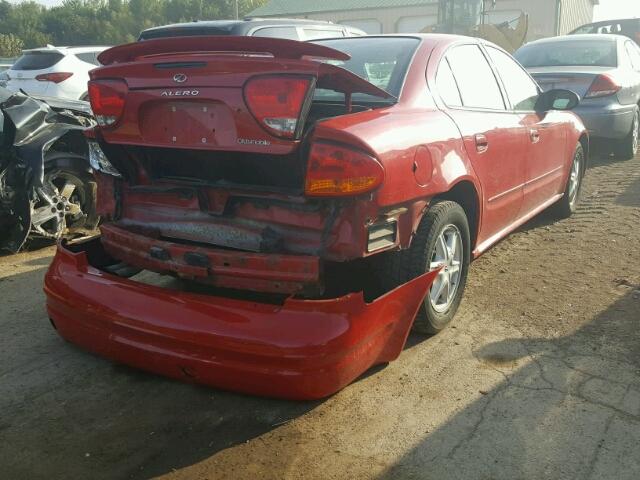 1G3NL52F33C156452 - 2003 OLDSMOBILE ALERO GL RED photo 4