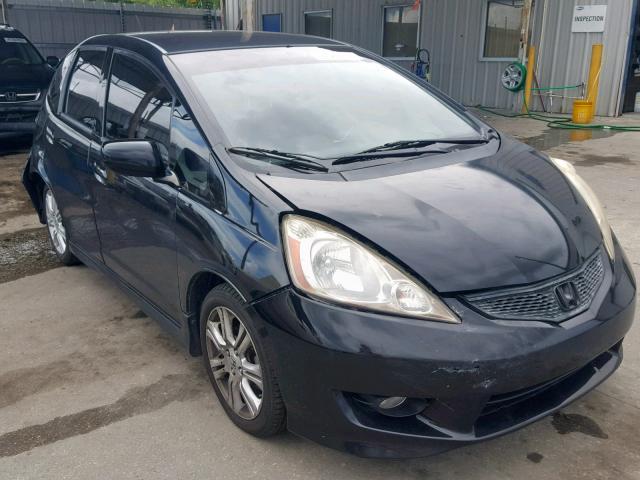 JHMGE88649S004155 - 2009 HONDA FIT SPORT BLACK photo 1