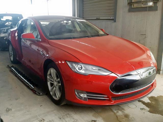 5YJSA1CG3DFP22865 - 2013 TESLA MODEL S RED photo 1