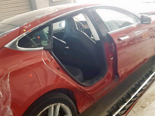 5YJSA1CG3DFP22865 - 2013 TESLA MODEL S RED photo 9