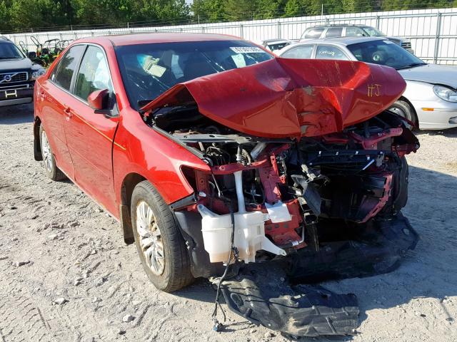 4T1BF1FK5CU542113 - 2012 TOYOTA CAMRY BASE RED photo 1