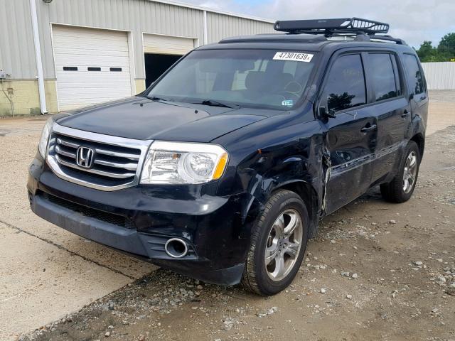 5FNYF3H69CB042443 - 2012 HONDA PILOT EXL BLACK photo 2