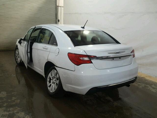 1C3CCBAB3EN142048 - 2014 CHRYSLER 200 LX WHITE photo 3