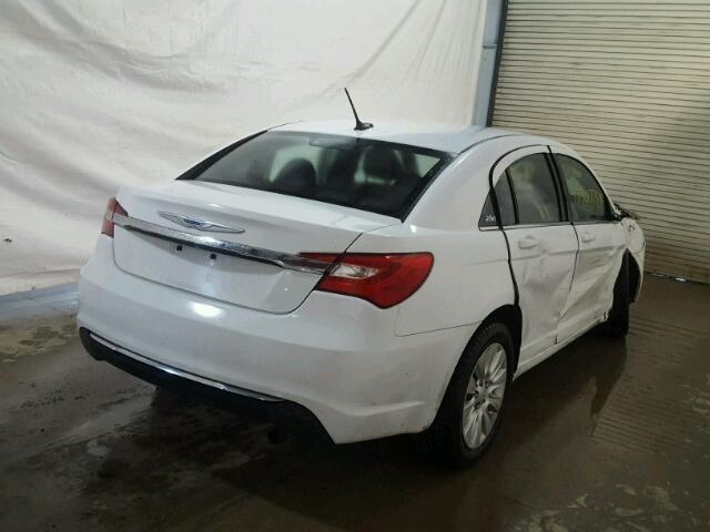 1C3CCBAB3EN142048 - 2014 CHRYSLER 200 LX WHITE photo 4