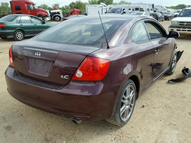JTKDE177150055312 - 2005 TOYOTA SCION TC 栗色 照片 4
