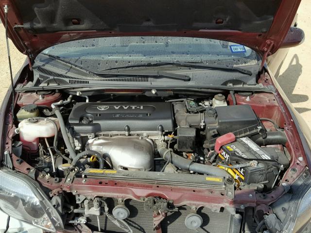 JTKDE177150055312 - 2005 TOYOTA SCION TC 栗色 照片 7