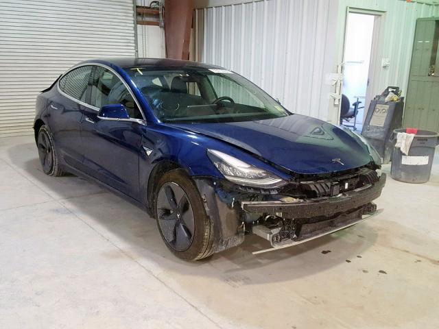 5YJ3E1EB7JF054221 - 2018 TESLA MODEL 3 BLUE photo 1