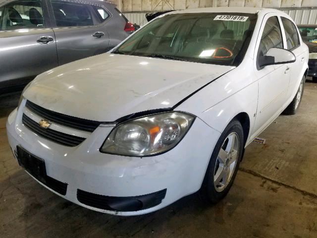 1G1AL58F187210247 - 2008 CHEVROLET COBALT LT WHITE photo 2