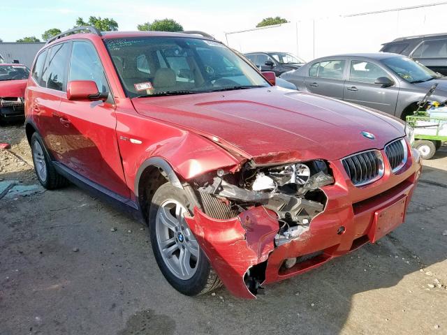 WBXPA93466WG86815 - 2006 BMW X3 3.0I RED photo 1