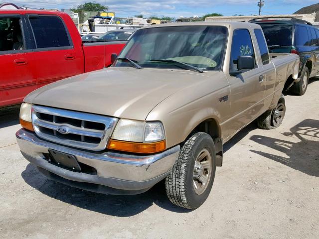 1FTYR14VXYPB89828 - 2000 FORD RANGER SUP GOLD photo 2