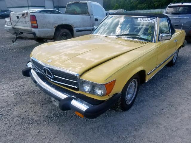 10704412048578 - 1978 MERCEDES-BENZ 450 SL YELLOW photo 2