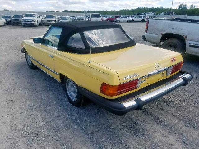 10704412048578 - 1978 MERCEDES-BENZ 450 SL YELLOW photo 3