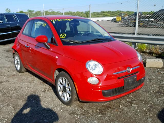 3C3CFFKR9GT144951 - 2016 FIAT 500 EASY RED photo 1