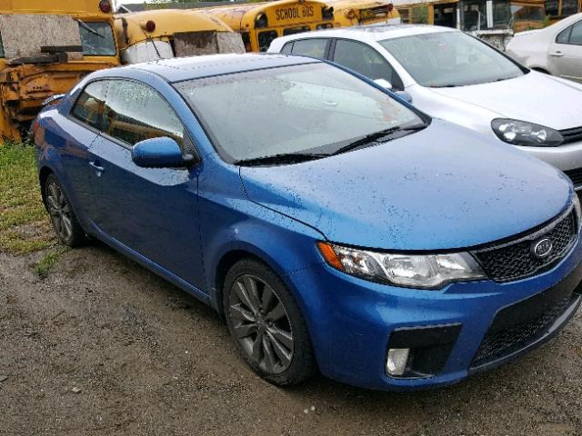 KNAFW6A33D5746128 - 2013 KIA FORTE SX BLUE photo 1