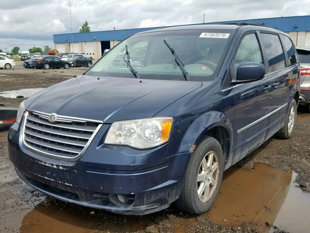 2A8HR54189R626724 - 2009 CHRYSLER TOWN & COU BLUE photo 2