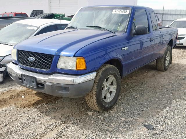 1FTYR15E83PB81590 - 2003 FORD RANGER SUP BLUE photo 2