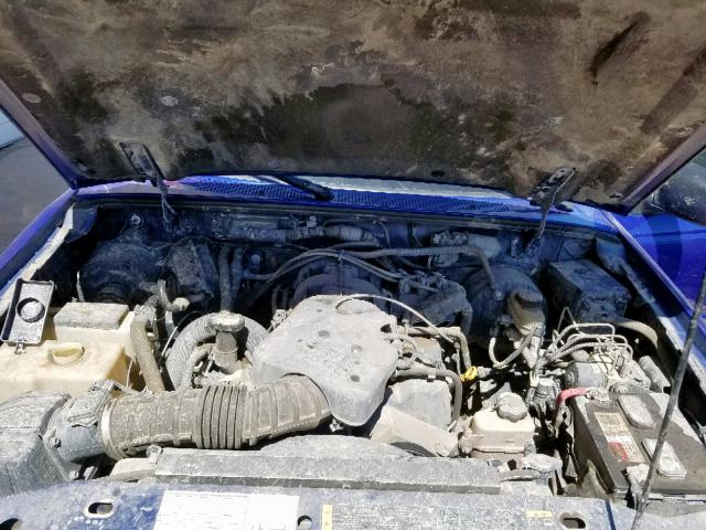 1FTYR15E83PB81590 - 2003 FORD RANGER SUP BLUE photo 7