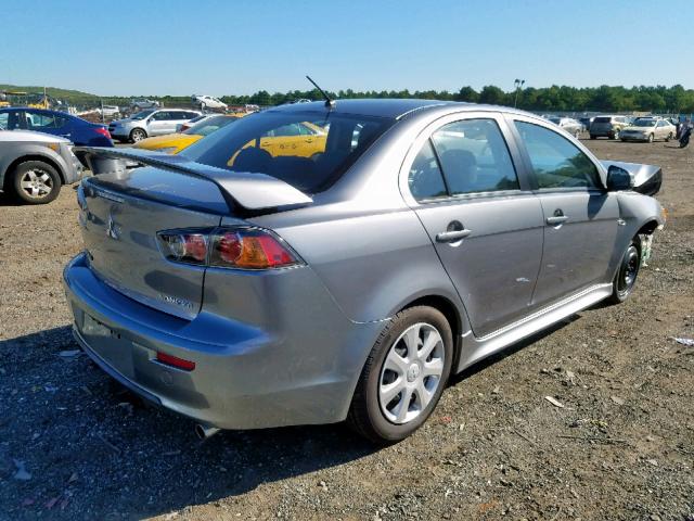 JA32U2FU2FU007700 - 2015 MITSUBISHI LANCER ES GRAY photo 4