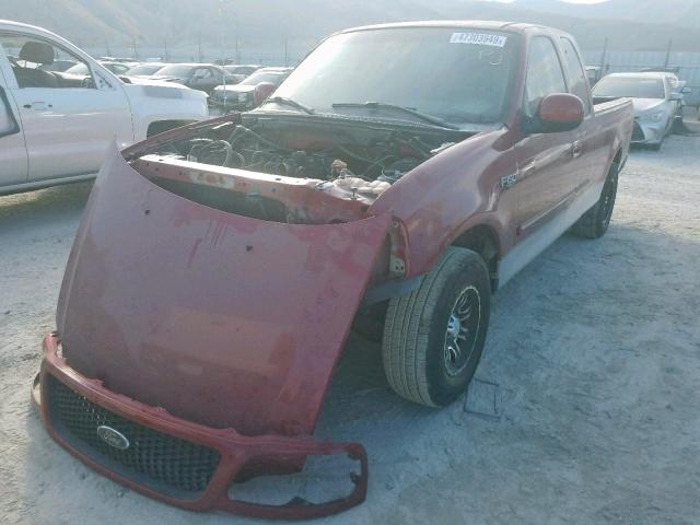 1FTZX17291NA69838 - 2001 FORD F150 RED photo 2