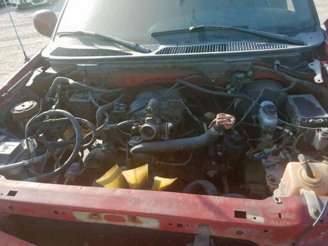 1FTZX17291NA69838 - 2001 FORD F150 RED photo 7