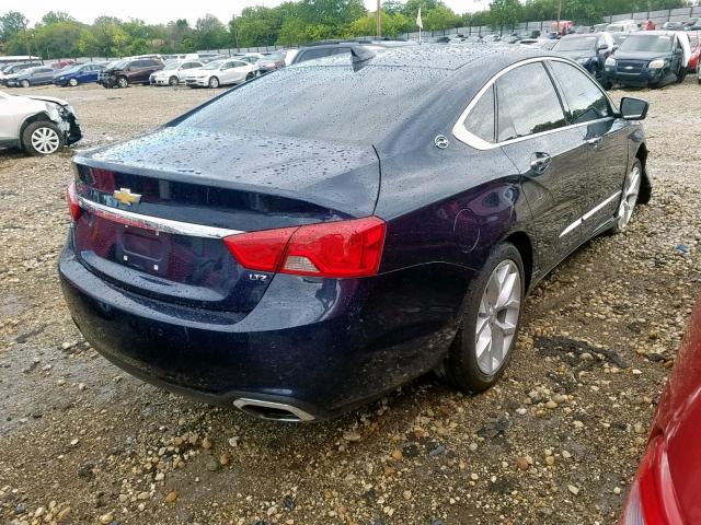 2G1145S33G9125161 - 2016 CHEVROLET IMPALA LTZ BLUE photo 4