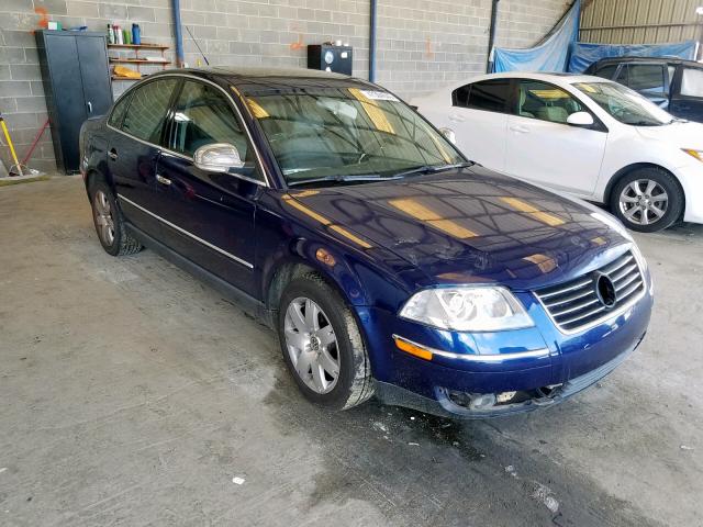 WVWPE63B04E299983 - 2004 VOLKSWAGEN PASSAT GLS BLUE photo 1