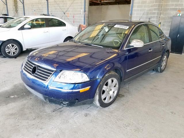 WVWPE63B04E299983 - 2004 VOLKSWAGEN PASSAT GLS BLUE photo 2