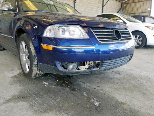 WVWPE63B04E299983 - 2004 VOLKSWAGEN PASSAT GLS BLUE photo 9