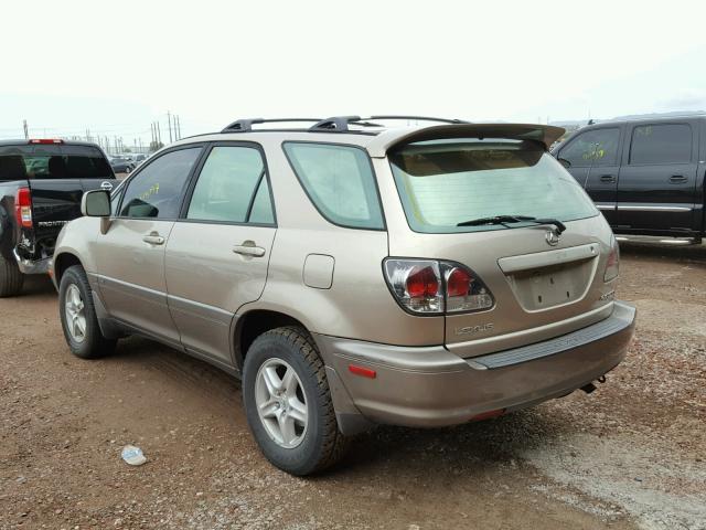 JTJGF10U810117152 - 2001 LEXUS RX 300 GOLD photo 3