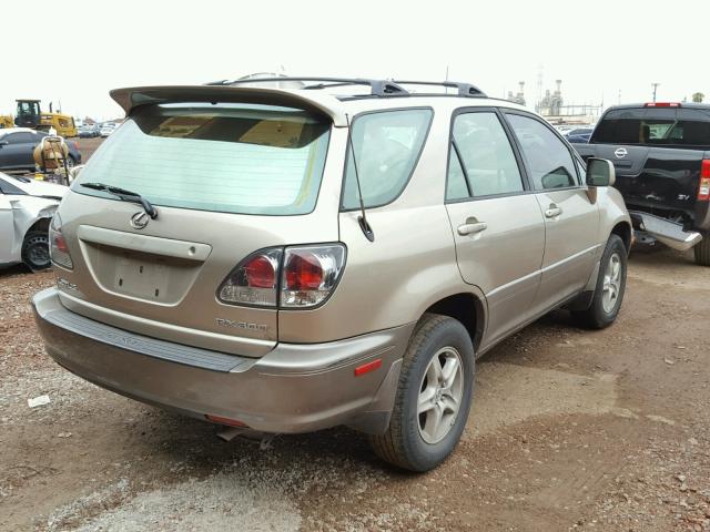 JTJGF10U810117152 - 2001 LEXUS RX 300 GOLD photo 4