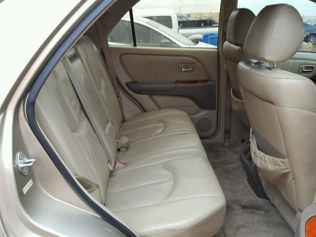 JTJGF10U810117152 - 2001 LEXUS RX 300 GOLD photo 6