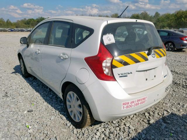 3N1CE2CP4EL426726 - 2014 NISSAN VERSA NOTE WHITE photo 3