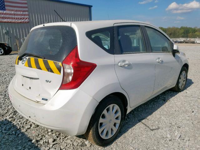 3N1CE2CP4EL426726 - 2014 NISSAN VERSA NOTE WHITE photo 4