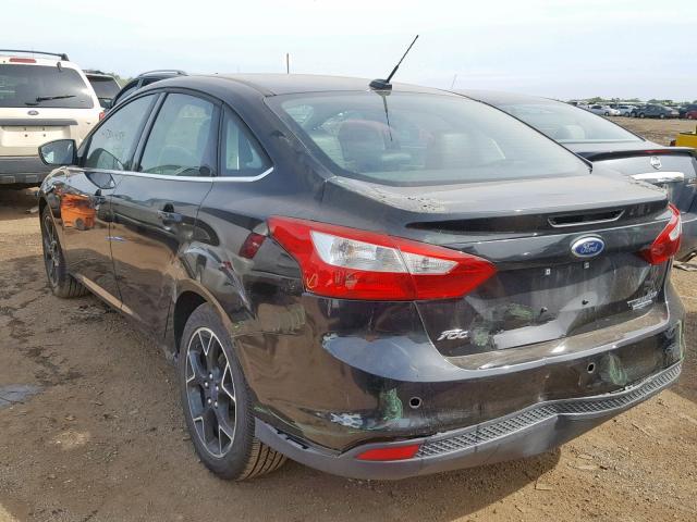 1FAHP3J27CL480255 - 2012 FORD FOCUS TITA BLACK photo 3