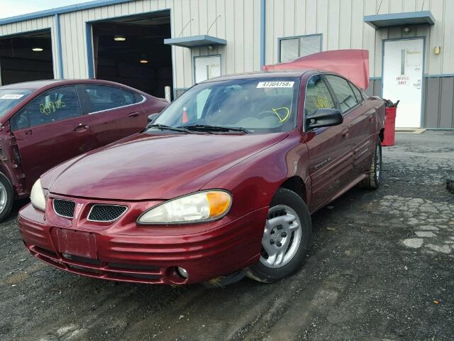 1G2NE52T21M546759 - 2001 PONTIAC GRAND AM S BURGUNDY photo 1