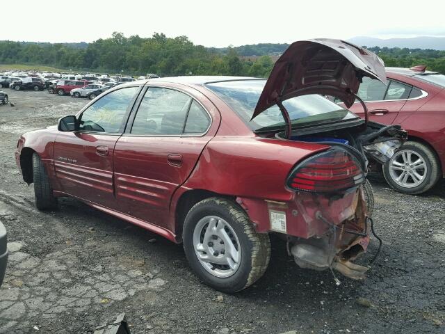 1G2NE52T21M546759 - 2001 PONTIAC GRAND AM S BURGUNDY photo 3